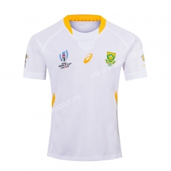 2019  World Cup  South Africa Away White  Rugby jerseys
