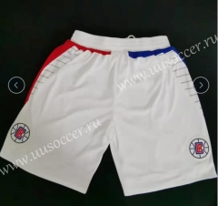 NBA Los Angeles Clippers White Shorts