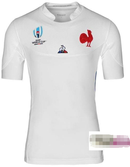 2019 World Cup France Away White Rugby Jersey