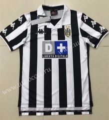 Retro Version 1999-2000 Juventus Home White & Black Thailand Soccer Jersey AAA-510