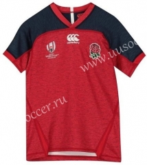 2019 World Cup England Away Red Rugby Jersey