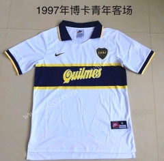 1997 Boca Juniors Away White Thailand Soccer Jersey AAA-DG