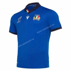 2019 Wolrd Cup Italy Home Blue Rugby Shirt