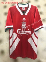 Retro Version 1993-1995  Liverpool Home Red Thailand Soccer Jersey AAA-811