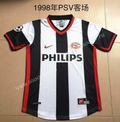 1998 Retro Version PSV Eindhoven Black & White Thailand Soccer Jersey AAA-DG