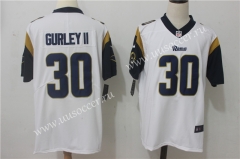 NFL Los Angeles Rams White #30 Jersey