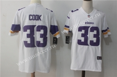 NFL Minnesota Vikings White #33 Jersey