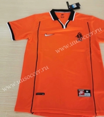 1998-1999  Retro Version Netherlands  Orange Thailand Soccer Jersey AAA