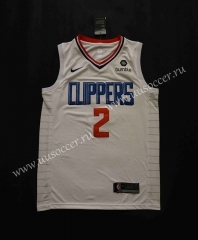New Season NBA Los Angeles Clippers White #2 Jersey