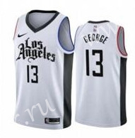 City Version NBA Los Angeles Clippers Black & White #13 Jersey
