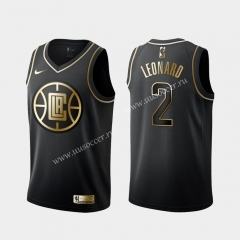 NBA Los Angeles Clippers Black & Gold #2 Jersey