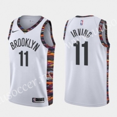 City Version NBA Brooklyn Nets White #11 Jersey