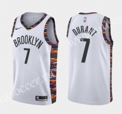 City Version NBA Brooklyn Nets White #7 Jersey