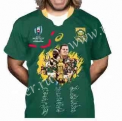 Champion Version 2019 World Cup South Africa Green Signature version Rugby jerseys