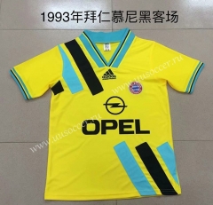 1993 Retro Version Bayern München Yellow Thailand Soccer Jersey AAA-AY