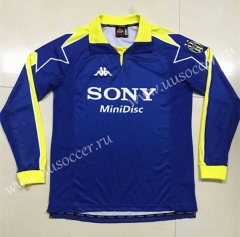 Retro Version 1998 Juventus Blue Thailand LS Soccer Jersey AAA-SL