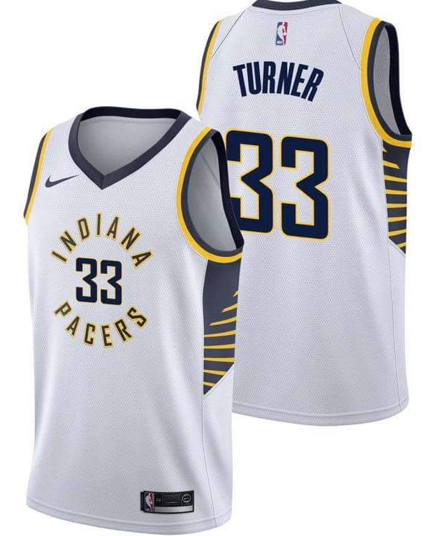 NBA Indiana Pacers White #3 Jersey