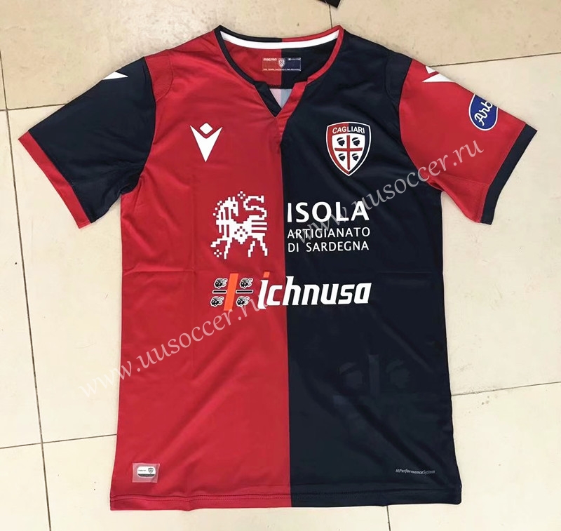2020-2021 Cagliari Calcio Home Red & Black Thailand Soccer ...
