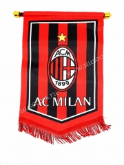 AC Milan Red & Black Soccer Flag