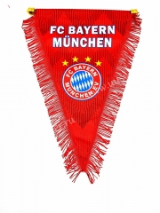 Bayern München  Red Soccer Triangle Flag