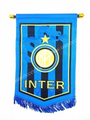 Inter Milan Blue Soccer Flag