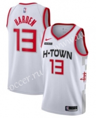 City Version NBA Houston Rockets White #13 Jersey
