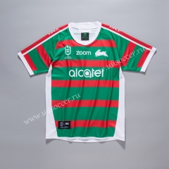 2020 Sydney Rabbitohs Home Red and Green Rugby Shirt