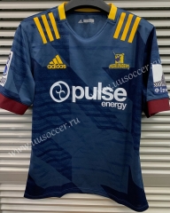 2020 Highlanders Home Blue & Black Rugby Shirt