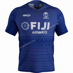 2020 Fiji SEVENS  Blue Training Thailand Rugby Jersey