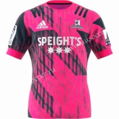 2020 Highlanders Pink Training Rugby Jersey