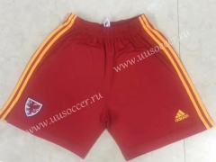 2020 European Cup Wales Red Thailand Soccer Shorts