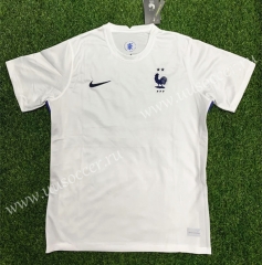 2020 European Cup France Away White Thailand Soccer Jersey AAA
