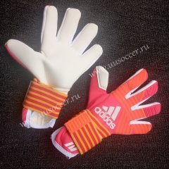 2019 New Soccer Goalkeeper Gloves Finger Protection Professional Men Football Gloves With Orange Color