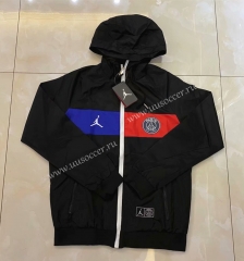 2020-2021  Jordan Paris SG Black Trench Coats With Hat-LH