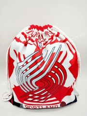 Portland Trail Blazers Red & White Basketball Bag