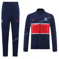 Player Version 2020-2021 Paris SG Royal Blue Soccer Jacket Uniform-LH