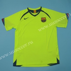 0506 Retro Version Barcelona Fluorescent green Thailand Soccer Jersey AAA