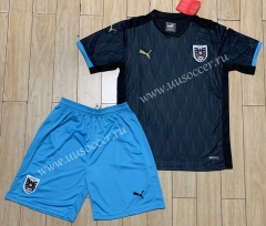 2020 European Cup Austria  Black Soccer Uniform-710
