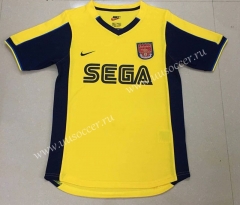 2000 Retro Version Arsenal Away Yellow Thailand Soccer Jersey AAA-AY