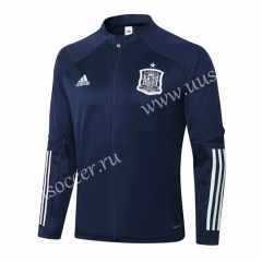 2020-2021 Spain Royal Blue Thailand Soccer Jacket -815