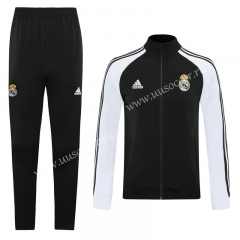 2020-2021 Real Madrid Black TrainingThailand Soccer Jacket Uniform-LH