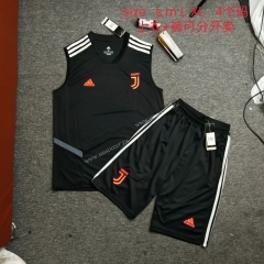 2020 Juventus FC Black Thailand Soccer Vest Uniform