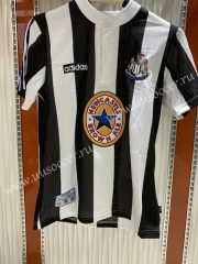 Retro Version Newcastle United Home Black&White Thailand Soccer Jersey AAA