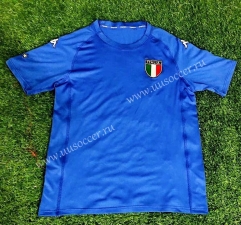 2000 Retro Version European Cup Italy Home Blue Thailand Soccer Jersey AAA-503