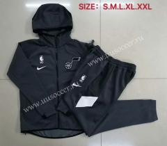 2020-2021 Utah Jazz  Black Thailand Soccer Jacket Uniform With Hat-815