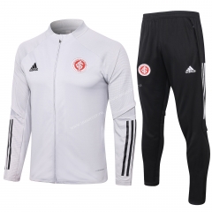 2020-2021 Brazil SC Internacional White Thailand Soccer Jacket Uniform -815