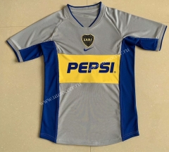 2002 Retro Version Boca Juniors Away Gray Thailand Soccer Jersey AAA-709