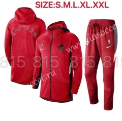 2020-2021 NBA Toronto Raptors Red With Hat Jacket Uniform-815