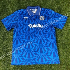 1991-1993 Retro Version Napoli Blue Thailand Soccer Jersey AAA-503
