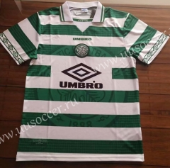 1998 Retro Version Celtic Home White & Green Thailand Soccer Jersey AAA-912